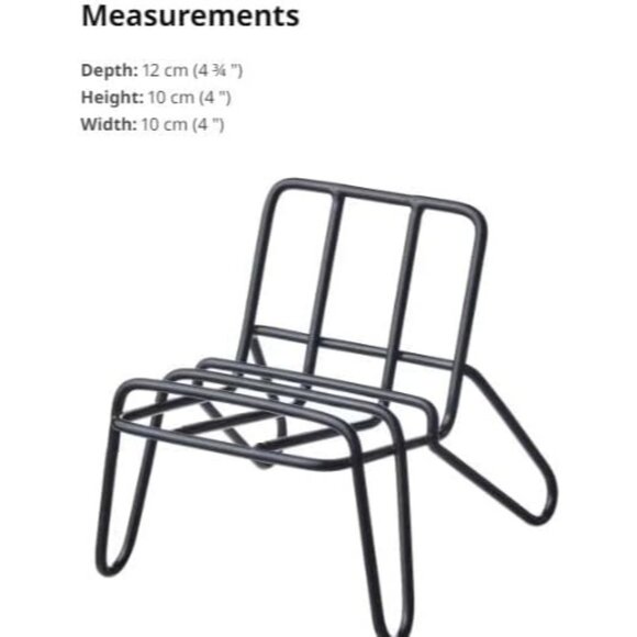 Ikea Alloy Steel KRUBBET Holder for Mobile Phone, Black - Picture 7 of 7